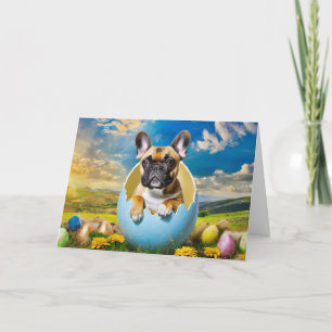French Bulldog Folded Holiday Card