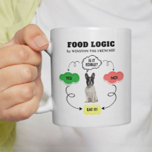 French Bulldog Food Logic Personalised Flowchart Coffee Mug