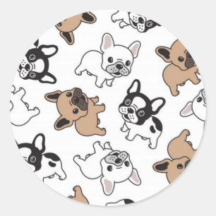 French Bulldog, Frenchie Accessories Classic Round Sticker