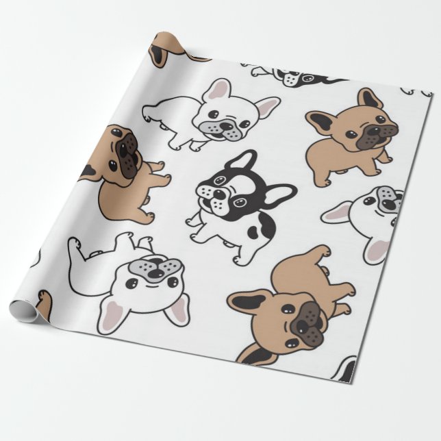 French Bulldog, Frenchie Accessories Wrapping Paper (Unrolled)
