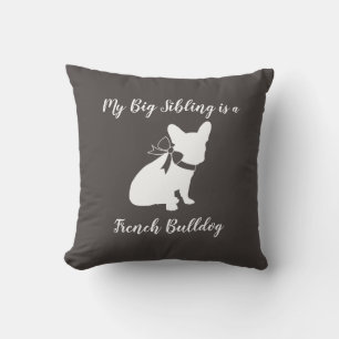 French Bulldog Frenchie Baby SHower Cushion