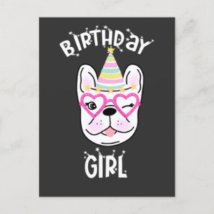 French Bulldog Frenchie Birthday Party Theme  Postcard