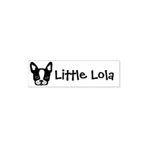 French Bulldog-Frenchie-Boston Terrier Name Stamp