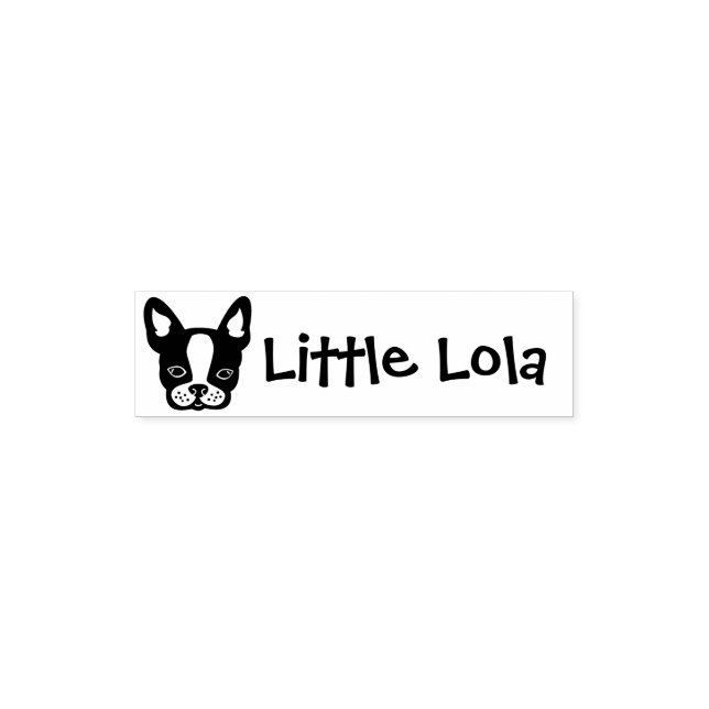 French Bulldog-Frenchie-Boston Terrier Name Stamp (Design)