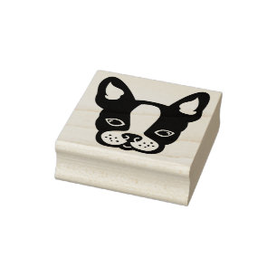 French Bulldog-Frenchie-Boston Terrier-Stamp Rubber Stamp