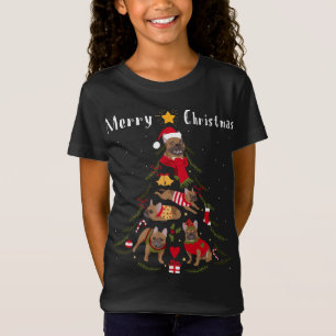 French Bulldog Frenchie Christmas Tree Xmas Dog Lo T-Shirt