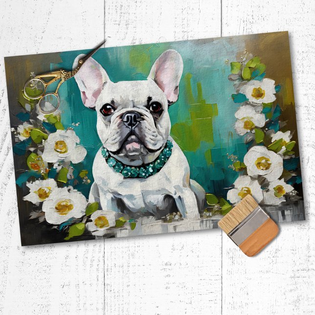 French Bulldog Frenchie  Decoupage Tissue Paper (Creator Uploaded)