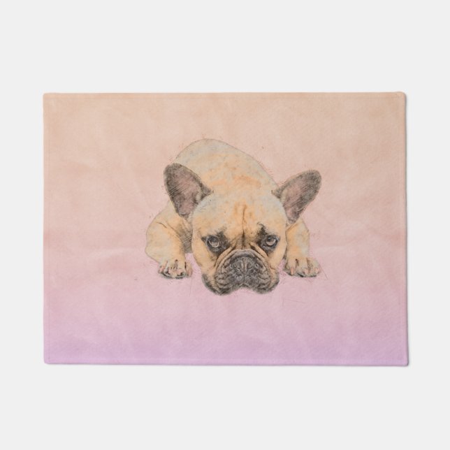 French Bulldog -Frenchie Dog Doormat (Front)