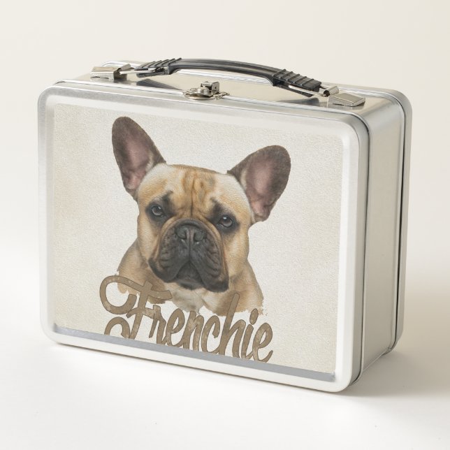French Bulldog -Frenchie Dog Metal Lunch Box (Front)