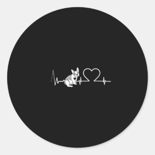 French Bulldog Frenchie Dog Owner  Classic Round Sticker
