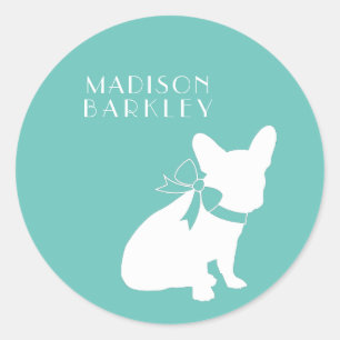 French Bulldog Frenchie Dog Puppy Frenchy Classic Round Sticker