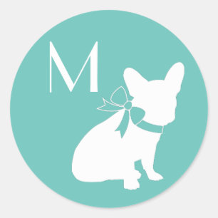 French Bulldog Frenchie Dog Puppy Frenchy Classic Round Sticker