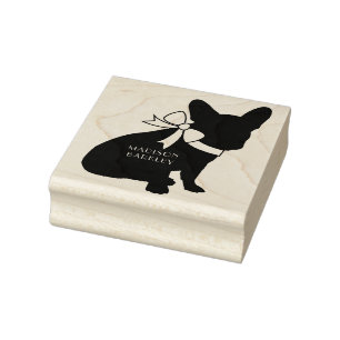 French Bulldog Frenchie Dog Puppy Frenchy Rubber Stamp