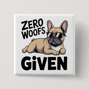 French Bulldog Frenchie Lover Antisocial Dog Mom 15 Cm Square Badge