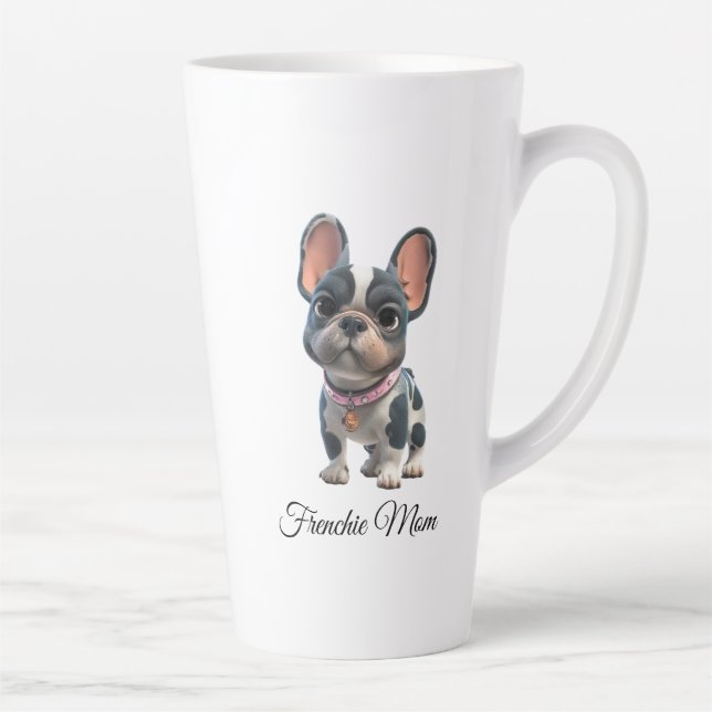 French Bulldog Frenchie Mum  Latte Mug (Right)