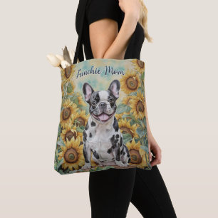 French Bulldog "Frenchie Mum" Sunflower Tote Bag