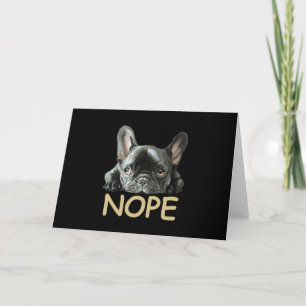 French Bulldog   Frenchie Nope Gifts Invitation