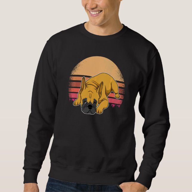 French Bulldog Frenchie Sunset  73 Sweatshirt (Front)