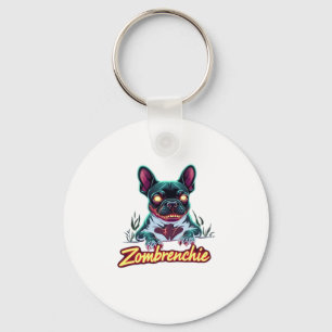French Bulldog Frenchie Zombie Dog Halloween Essen Key Ring
