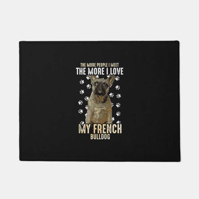 french bulldog | frenchies dog lover owner gift doormat (Front)