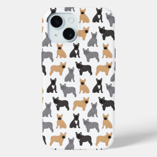 French Bulldog Frenchies - Pick Your Colour iPhone 15 Case