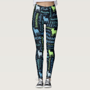 French Bulldog - Frienchie Word Art Leggings
