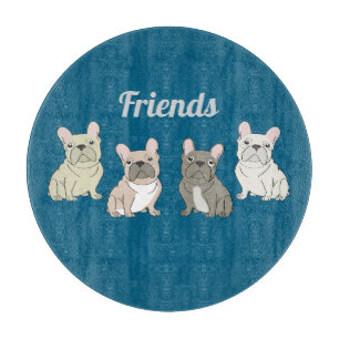 French Bulldog Friends Cutting Board