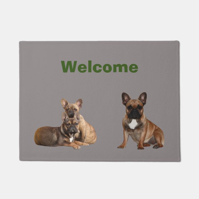 French Bulldog Friends French Bulldog Doormat (Front)