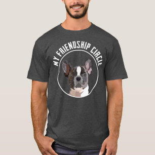 French Bulldog Friendship Circle Funny Dog Owner P T-Shirt