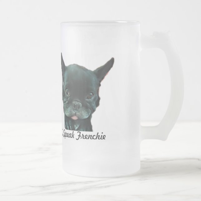French Bulldog Frosted Mug (Right)