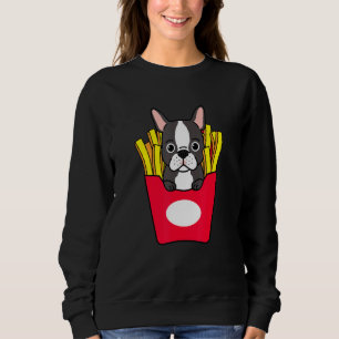 French Bulldog Fry Dog Foodie Fries Frenchie Sweatshirt