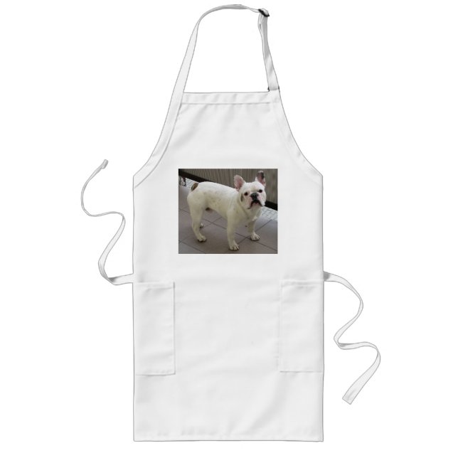 French_Bulldog full Long Apron (Front)