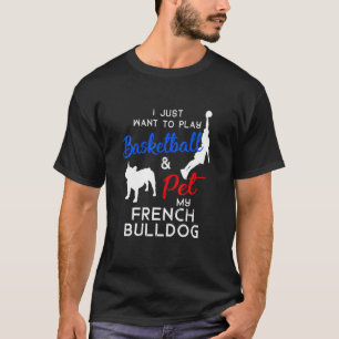 French Bulldog Funny Basketball Dog Owner Xmas T-Shirt