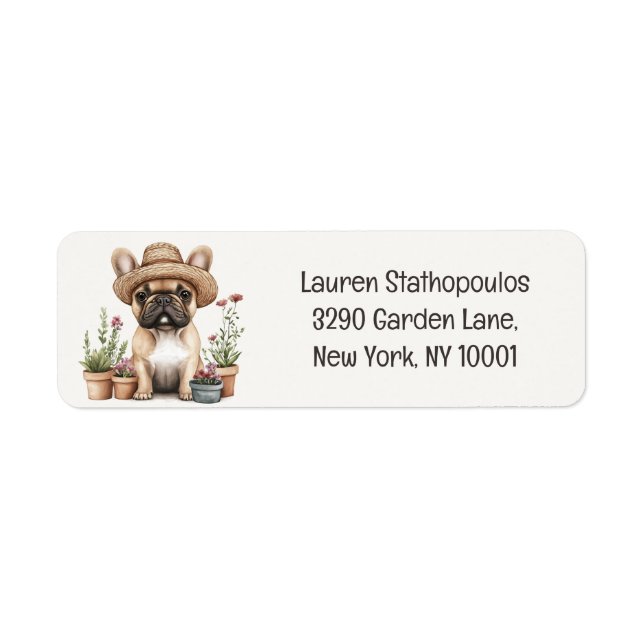 French Bulldog Gardening Flower Pots (Front)