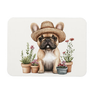 French Bulldog Gardening Flower Pots Magnet