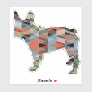 French Bulldog Geometric Pattern Silhouette