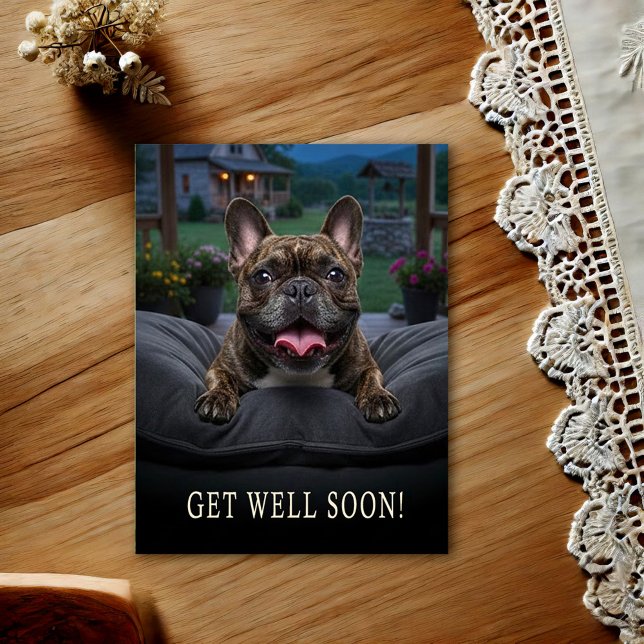 French Bulldog Get Well Postcard  (Creator Uploaded)