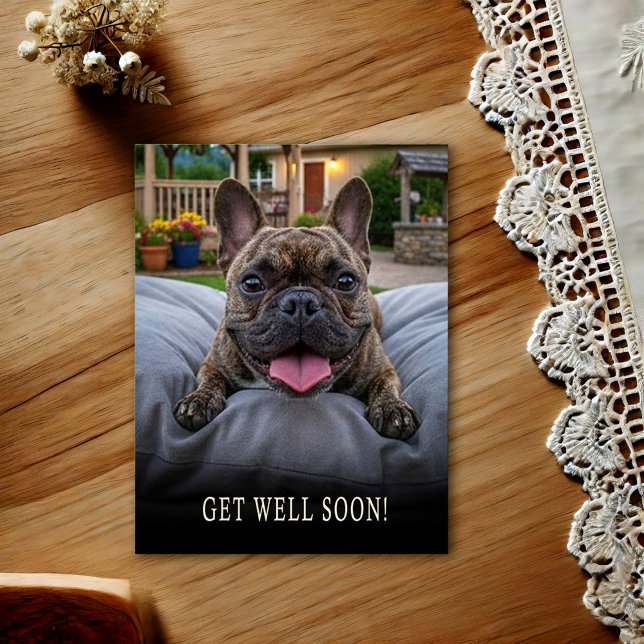 French Bulldog Get Well Postcard  (Creator Uploaded)