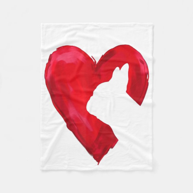 French Bulldog Gift Fleece Blanket (Front)