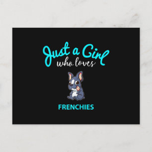French Bulldog Girls Kids French Bulldog Gift Holiday Postcard