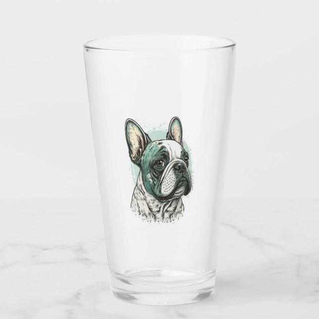 French bulldog glass (Front)