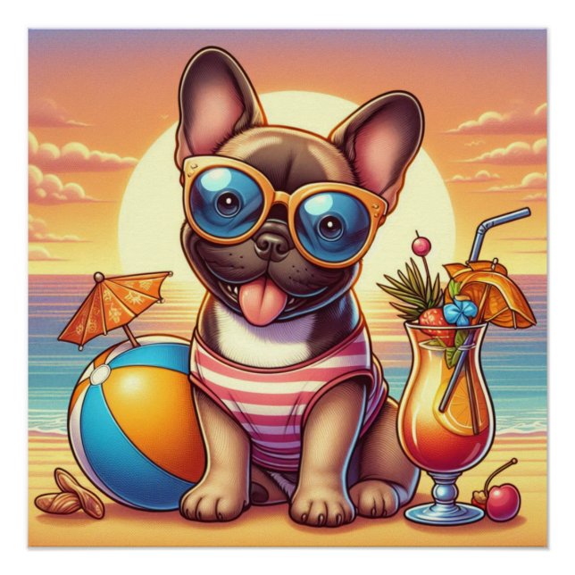 French Bulldog Glossy Poster (Front)