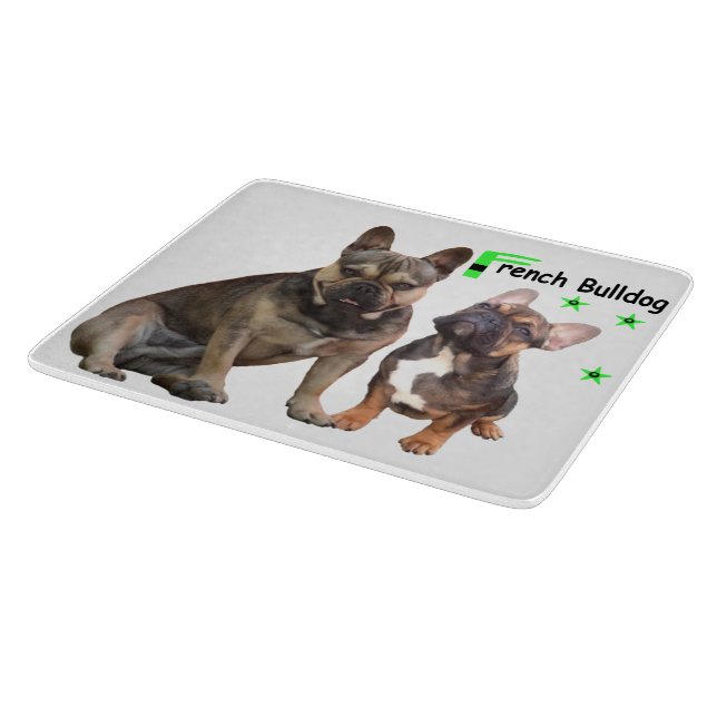 French Bulldog Good Friends French Bulldog Cutting Board (Corner)