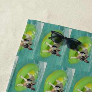 French Bulldog Great Summer Beach Towel