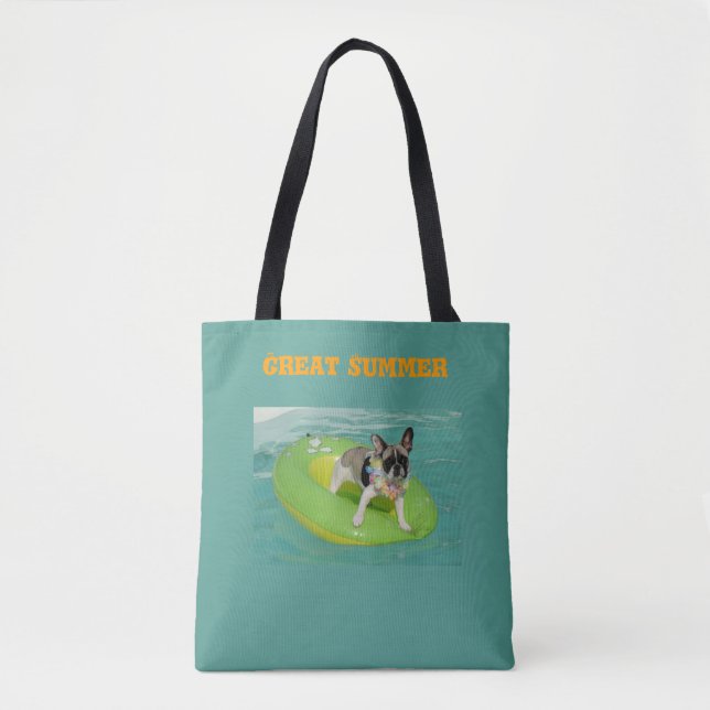 French Bulldog Great Summer Tote Bag (Front)