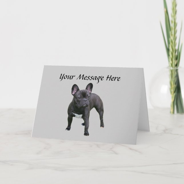 French Bulldog Greeting Card (Front)