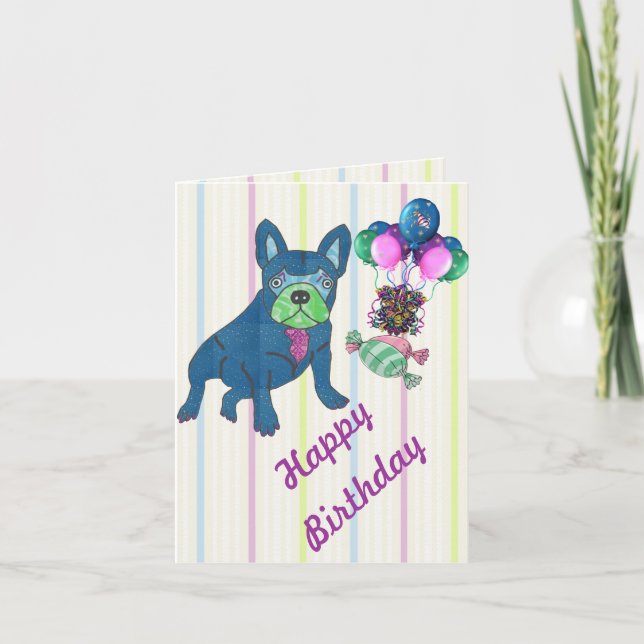 French Bulldog greeting cards (Front)