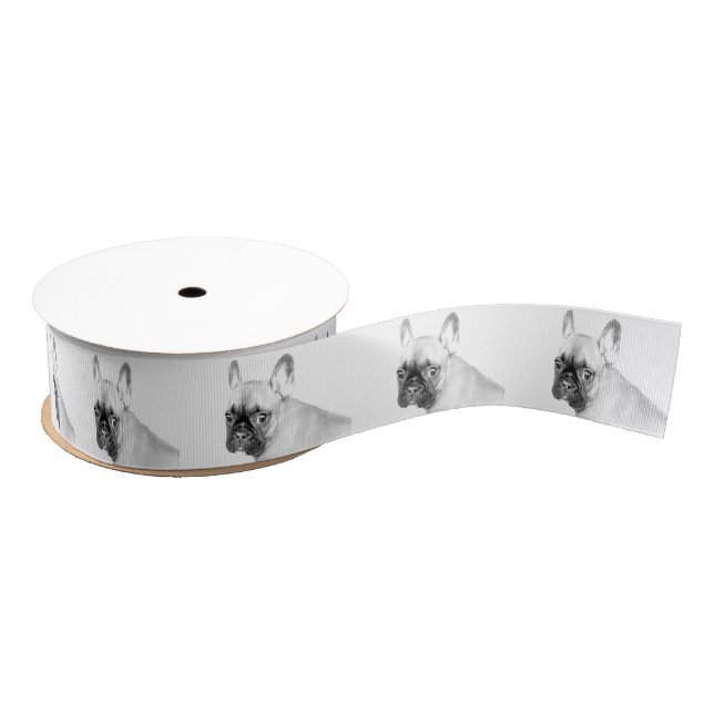 French Bulldog Grosgrain Ribbon (Spool)