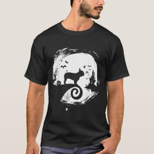 French Bulldog Halloween Costume Moon Silhouette Y T-Shirt