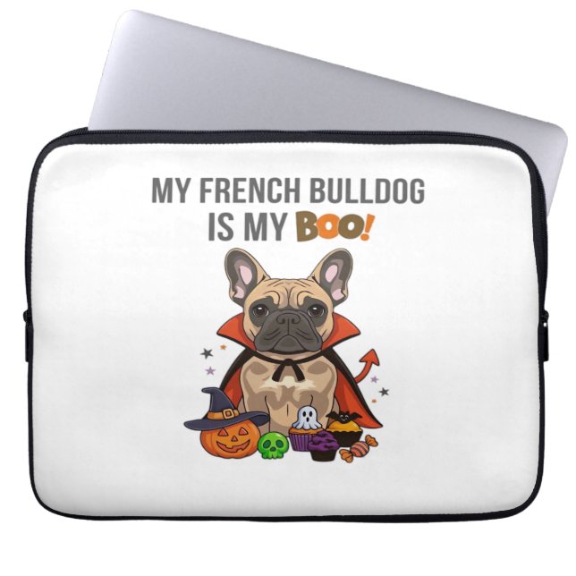 French Bulldog Halloween Costume  My French Bulldo Laptop Sleeve (Front)